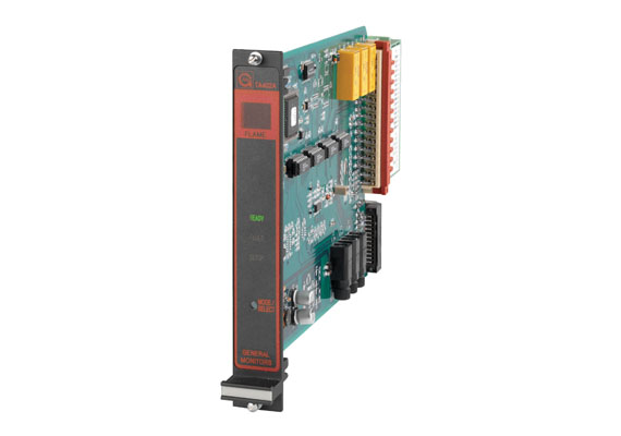 The Model TA402A is a single-channel trip amplifier module designed for use with the FL3100 Series Flame Detectors, providing status indication and alarm outputs.